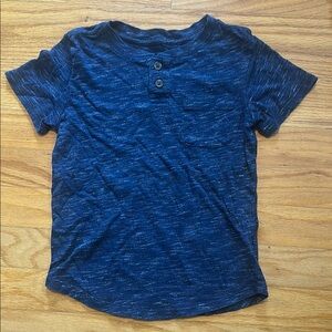 Blue Kids Henley Shirt